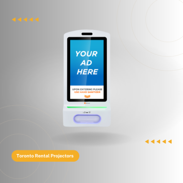 21.5" Display Free-standing Hand Sanitizer Kiosk - Touch